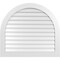 Ekena Millwork Round Top Surface Mount PVC Gable Vent: Non-Functional, w/ 3-1/2"W x 1"P Standard Frame, 42"W x 38"H GVPRT42X3801SN - alternate 1